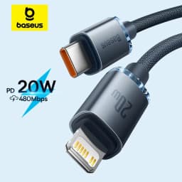 Baseus USB نوع C PD 20 واط كابل آيفون 14 13 12 برو X 8 سريع USB C كابل آيفون كابل شحن USB نوع C سلك رمز