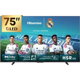 هايسنس 75 بوصة تلفزيون ذكي، دقة 4 كيه كيو ليد، 60 Hz، اسود، Q61Q