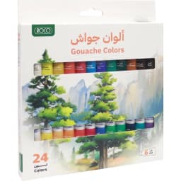 روكو مجموعة الالوان لون غواش، ألوان متنوعة، 24 لون