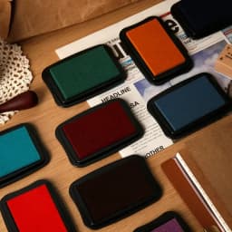 12 لون كبير الحجم خمر Inkpad لختم Crafts بها بنفسك الحرف سكرابوكينغ منصات الحبر المطاط خشبية Stamps ورقة Inkpads ورقة ديكور