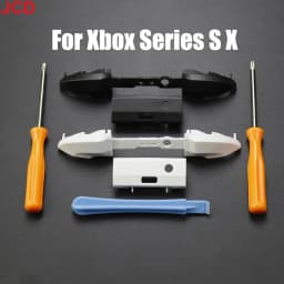 مجموعتان من أزرار مصدات RB LB لوحدة تحكم Xbox Series X S وزر الزناد وحامل متوسط مع أداة مفك البراغي