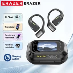 [سماعات أذن مترجم AI] سماعات رأس لاسلكية Erazer XP6 سماعة ألعاب معادل تطبيق سماعات بلوتوث مقاومة للماء صوت قوي
