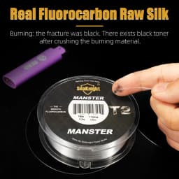 SeaKnight ماركة MANSTER T2 سلسلة 100% الفلوروكربون خيط صنارة الصيد 100 متر ، ألياف الكربون خط 3-35LB ترقية غرق خط الصيد البحري