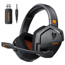 سماعات الألعاب اللاسلكية NUBWO G06 2.4GHz بلوتوث 5.3 ستيريو وضع مزدوج مع ميكروفون لـ PS5 PS4 PC نينتندو سويتش هاتف محمول كمبيوتر محمول لاعب مكتب VR صوت HD جودة عالية