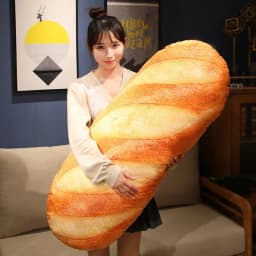الخبز الفرنسي وسائد فخمة محشوة الطباعة صور الغذاء بلوشي Peluche حزب الدعامة ديكور النوم رفيق رجل هدية