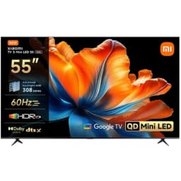 شاومي 55 بوصة تلفزيون ذكي، دقة 4 كيه ليد-ميني، 60 Hz، اسود، اس ميني