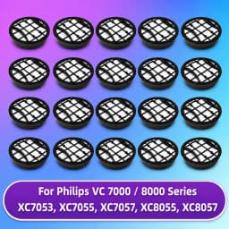 فلتر HEPA متوافق مع Philips VC 7000 / 8000 Series XC7053, XC7055, XC7057, XC8055, XC8057 ( XV1681/01 )