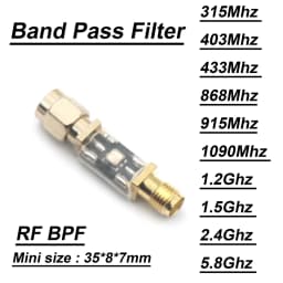 BPF 315M 403M 433M 868Mhz 915Mhz 1.2G 1.5G 2.4G 5.8G LC الفرقة تمرير تصفية ل راديو هام RF مكبر كهربائي جهاز ريسيفر استقبال وإرسال