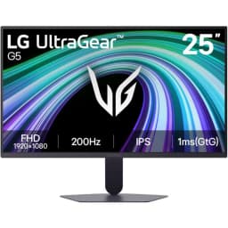 ال جي 25 جي 523 بي 24.5 بوصة، شاشة ألعاب، دقة 1080 بيكسل، 200 هرتز، 1 مللي ثانية (GtG)، اسود