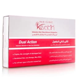 أمبولات الشعر ايفا كيراتين لتغذية مكثفة بتأثير ثنائي (e Keratin)- 49 مل
