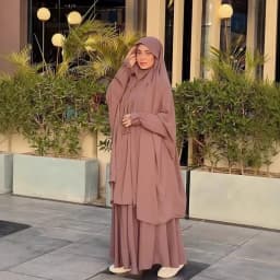 عيد المرأة المسلمة 2 قطعة مجموعة طويلة خيمار تنورة الحجاب فستان الصلاة الملابس عباية رمضان ثوب الإسلام النقاب جلابية رداء