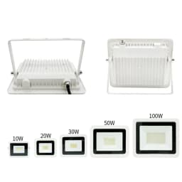 LED كشاف ضوء AC220V 10 واط 20 واط 30 واط 50 واط 100 واط IP68 مقاوم للماء في الهواء الطلق حديقة العارض الإضاءة عاكس الأضواء الجدار الكاشف