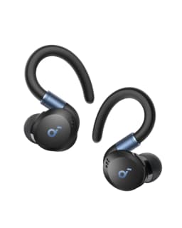 Soundcore Sport X20 من Anker، سماعات أذن لاسلكية حقيقية للتمرين، خطافات أذن قابلة للدوران والتمديد، إلغاء الضوضاء، جهير عميق
