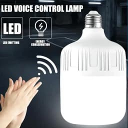 مصباح LED بمستشعر صوت مع تحكم في الإضاءة ، مصباح مرآب ، E27 ، AC our V ، أبيض بارد ، K ، مناسب للدرج ، المسار ، المستودع ، التدرج