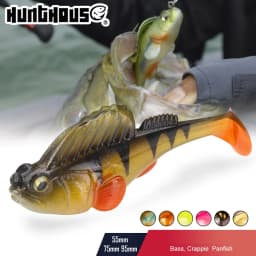 طعم صيد السمك من Hunthouse طعم ناعم طعم ناعم 7/10/14/21/28 جرام طعم سباحة Wobblers بايك باس شاد لصيد الأسماك في المياه المالحة