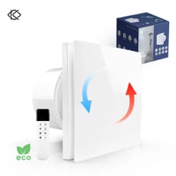 مروحة شفط جدارية KCvents قابلة للعكس مقاس 100/150 مم مع جهاز تحكم عن بعد للحمام والمطبخ والمنزل وتهوية العلية