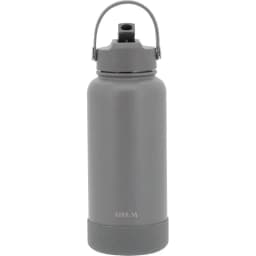 اتريوم قارورة ماء، أنواع من الاغطية 3 معزول بجدار مزدوج مع، بارد، 1.00 l ( 1.76 pt )، رمادي
