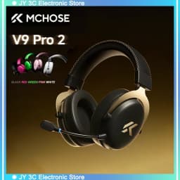 سماعة رأس لاسلكية جديدة MCHOSE V9 Pro 2 بتقنية البلوتوث، مزودة بميكروفون ثلاثي الأوضاع، وتقنية إلغاء الضوضاء، وصوت ديناميكي، وزمن استجابة منخفض، مثالية للاستخدام في المكاتب وألعاب الفيديو، وهدية رائعة.