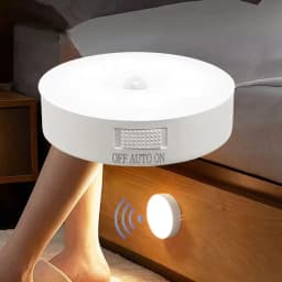 مصباح استشعار الحركة قابل لإعادة الشحن عبر USB، إضاءة ليلية LED للمطبخ وغرفة النوم والدرج والممر والخزانة والدولاب