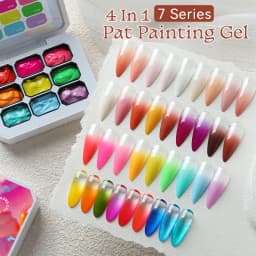 UR SUGAR 9 ألوان متدرجة اللوحة هلام مسمار الفن التدرج اللون لتقوم بها بنفسك تصميم هلام 4 في 1 تستخدم لنمط ختم الأظافر التدرج