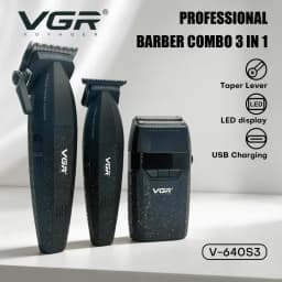 VGR حلاقة الشعر للرجال ماكينه حلاقه شعر للرجال ماكينات الحلاقة الكهربائية ماكينة تشذيب الشعر احترافية ماكينة قص الشعر قابلة للتعديل ماكينة قص الشعر 9000 دورة في الدقيقة لاسلكية مجموعة ماكينة قص وتشذيب الشعر V-640 S3