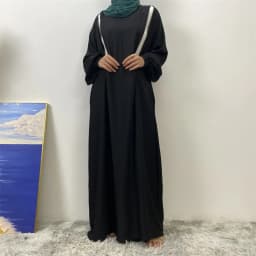 فستان إسلامي طويل الأكمام للرضاعة الطبيعية بتصميم أنيق وعصري، ملابس نسائية شعبية في الشرق الأوسط ودبي