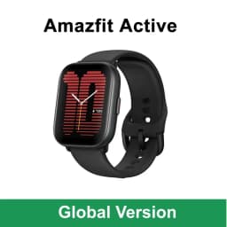ساعة ذكية Amazfit Active الإصدار العالمي 42 مم بشاشة AMOLED 1.75 بوصة، عمر بطارية 14 يومًا، أكثر من 120 وضعًا رياضيًا، متوافقة مع أندرويد وiOS