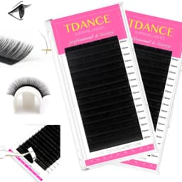 TDANCE الكلاسيكية رمش تمديد 16 صفوف لينة فو المنك جلدة الروسية حجم ماكياج الرموش المهنيين الفردية العين لاش
