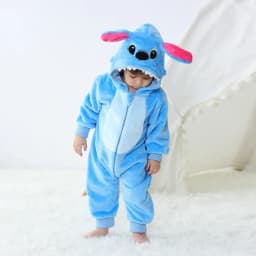 طفل Kigurumi غرزة الكرتون رومبير الرضع الاطفال الحيوان حللا طفل ملابس الفتيات الفتيان هالوين تأثيري منامة ازياء