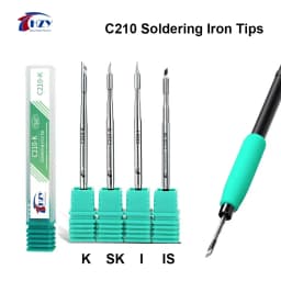 HZY C210 سبيكة لحام نصائح أدوات لحام K/SK/I/IS العالمي 210 مقبض سبيكة لحام كهربائي لمجموعة محطة لحام T210