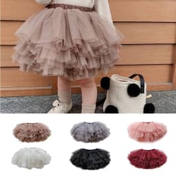 الفتيات الصغيرات توتو التنانير السوداء رقيق طفل تول الأميرة الكرة ثوب pettiskirt الباليه الرقص الاطفال حفلة/عيد ميلاد تنورة 1-7T