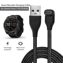 جديد لـ Garmin Fenix 7 7S 7X 6 6S 6X 5 5X 5S Vivoactive 3 Forerunner 945 935 245 Instinct 2 USB كابل شحن كابل بيانات شاحن