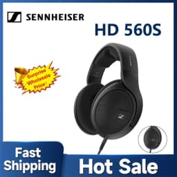 سماعات رأس سنهايزر HD 560S مفتوحة الظهر فوق الأذن للمحترفين، صوت محايد عالي الجودة، سماعات سلكية للاستوديو والخلط الصوتي HD560S