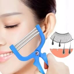 جهاز إزالة شعر الوجه للحصول على بشرة ناعمة - جهاز مرن لإزالة شعر الشفاه والحواجب، جهاز محمول لإزالة شعر الوجه، لطيف على البشرة