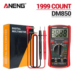 جهاز قياس رقمي محمول ANENG DM850، مقياس متعدد احترافي، جهاز اختبار الجهد المتردد/المستمر، 1999 عداد، مقياس الأوم والأمبير، أدوات كهربائية
