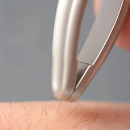 ملاقط رأس مستديرة ممتازة لإزالة شعر الحاجب والوجه، مشابك سلسة للشعر القصير، مشبك اللحية الدقيق