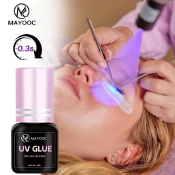 MAYOOC UV رمش الغراء لاصق رمش ملحقات 0.1S التجفيف السريع قوي كاذبة العين لاش تمديد الغراء دائم شعار مخصص