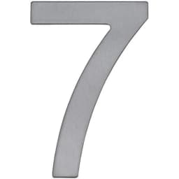 روكو أرقام بلصق ذاتي، "7"، انجليزي، فضي