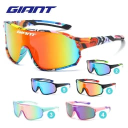 نظارات ركوب الدراجات العملاقة الأكثر مبيعًا UV400 عدسات REVO المضادة للضباب HD الوضوح CE/ANSI تصميم Cateye المعتمد للدراجات الجبلية/الطريق