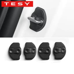 مجموعة حماية أقفال الأبواب من TESY مكونة من 4 قطع لسيارات تسلا الجديدة موديل YL Y جونيبر ستاندرد، غطاء حماية من مادة TPE