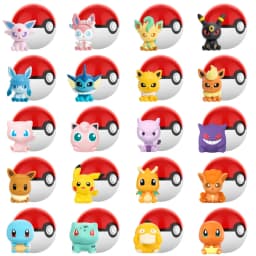 البوكيمون أنيمي كزة الكرة عمل أرقام دمى صغيرة من Dragonite Sylveon Gengar Vulpix بواسطة نموذج أصلي لعبة مزخرفة هدية