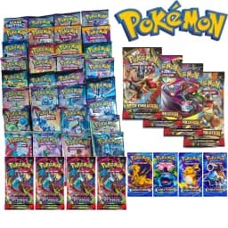 بطاقات بوكيمون 9+1 لكل علبة، مجموعة بطاقات تداول TCG ميجا إيفولوشن فانتاسمال فليمز، صندوق معزز، مجموعة بطاقات تداول بوكيمون باللغة الإنجليزية