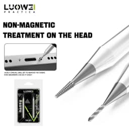 مجموعة أدوات استخراج البراغي LUOWEI LW-331، قطعتان من سبائك عالية الصلابة لإزالة البراغي التالفة، أدوات إصلاح اللوحات الأم للهواتف