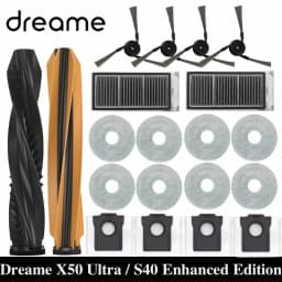 Dreame X50 Ultra / S40 طبعة محسنة جهاز آلي لتنظيف الأتربة الملحقات الرئيسية الأسطوانة الجانب فرشاة فلتر Hepa ممسحة كيس لجميع الغبار أجزاء