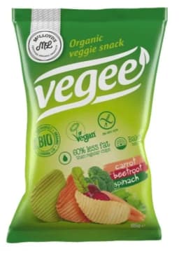 رقائق الخضروات العضوية 85g