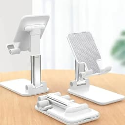 حامل الهاتف المحمول المكتبي لهاتف IPhone IPad Xiaomi حامل الكمبيوتر اللوحي القابل للتعديل لسطح المكتب وحامل الهاتف الخليوي العالمي