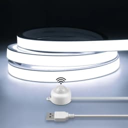 الذكية PIR محس حركة السوبر مشرق COB LED قطاع ضوء النيون السيارات تشغيل/إيقاف 320 المصابيح/م مقاوم للماء للمطبخ ، درج ، ديكور خزانة الملابس