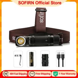 Sofirn SP40A TIR Optics كشافات LED قابلة لإعادة الشحن TN-3535 1200lm 18650 المصباح 18350 زاوية مصباح يدوي مع ذيل مغناطيسي