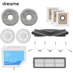 Dreame Bot L10s Ultra / L10 Ultra جهاز آلي لتنظيف الأتربة ملحقات ممسحة كيس لجميع الغبار فرشاة رئيسية فرشاة جانبية استبدال فلتر Hepa