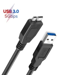 كابل محرك الأقراص الصلبة USB USB 3.0 كابل Micro B لمحرك الأقراص الصلبة الخارجي USB 3.0 سلك بيانات لـ WD Hitachi Lacie Seagate Toshiba محمول HDD